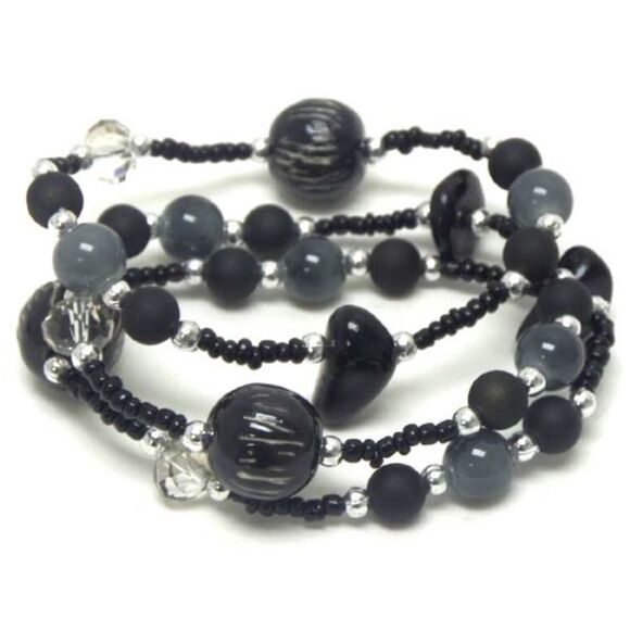 Friendship BANGLE Beaded Stretch BRACELET ~ One Size Fits All - Picture 1 of 1